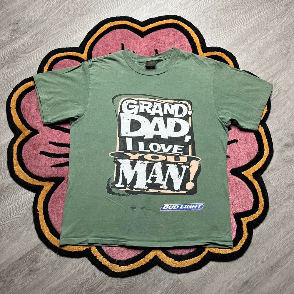 Vintage 90’s Bud Light Granddad I Love You man Graphic T-shirt